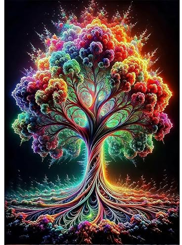 Hongyrjy Baum des Lebens Diamond Painting Erwachsene-Diamant Painting Bilder Baum des Lebens,5D Diamend Painting Baum des Lebens Bilder als für Geschenk Zuhause Wanddekoration