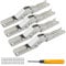 Jiaxitek 4 Pcs 90/180° Folding Hinge - Hidden Bracket for Cabinet, Door Shelf, Table with Angle Support