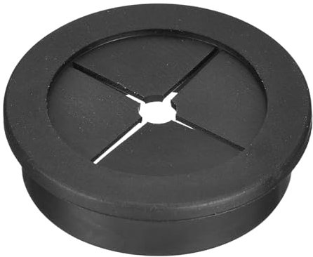 QUARKZMAN 1 Pcs Pasacables de Escritorio de Goma 1-9/16 (40mm) Cubierta de Orificio de Cable Pasacables para Organizador de Cables de Escritorio de Oficina Negro