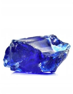 Glassteine Deko aus Recyceltem Glas - Blau - 10kg - Glasnuggets Groß 10-20 cm - Dekosteine für Vasen und Blumentöpfe - Terrarium & Aquarium Steine - Gartensteine für Innen & Außen (Blau, 10kg)