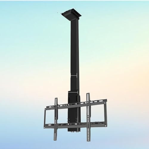 KEuLen Support TV Électrique Au Plafond, Support TV motorisé au Plafond, avec Support TV motorisé for télécommande, élévateur TV à Rotation Manuelle à 360 °