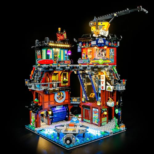 LIGHTAILING Light For Lego-71837 NINJAGO City-Workshops - Led Lighting Kit Compatible With Lego Building Blocks Model - NOT Included The Model Set