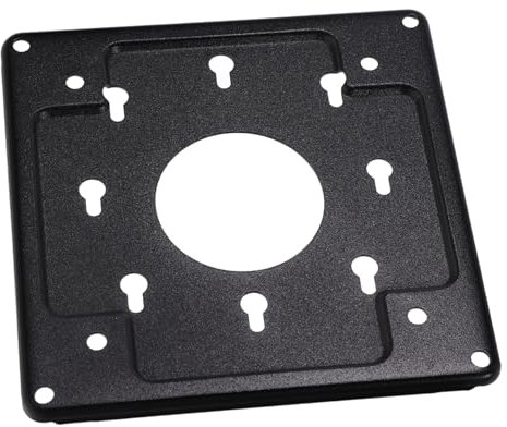 FONDOTIN Kleinerpc Halterung Metall Systemhalterung Für Monitore Platzsparendepc Montageplatte Sichere Wandhalterung Schwarz Praktische Befestigung Für Büro Und Zuhause