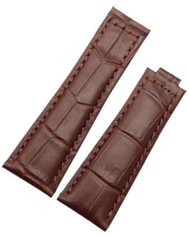BWBVHRHZY Uhr Armband Fit for Rolex Fit for DAYTONA Haut Leder Armband Zubehör Uhrenarmband 20mm Schwarz Braun