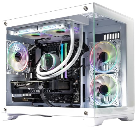 GTR Gaming PC | Intel Core i9 12900KF | RTX 5070 Ti 16GB | 32GB DDR5 5200MHz RAM | 1TB NVMe SSD | 750W 80+ Gold PSU | White AIO Cooler | Windows 11, Wi-Fi | ARGB - White Gaming Case