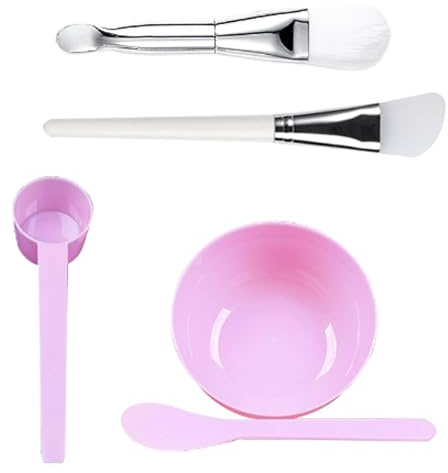 5 In1 Mixing Bowl Set Soft Silicone Spatula and Brush Bowl Tool Kit Tool