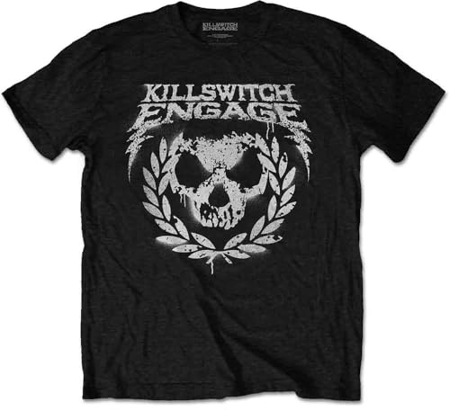Killswitch Engage T Shirt Skull Spraypaint Band Logo Official Mens Black