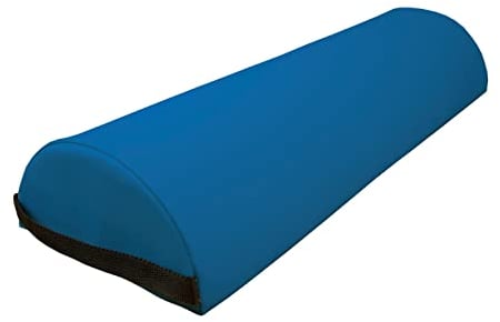 Zen Knierolle Lagerungsrolle 60x23x11cm Halbrolle für Massageliegen & Physiotherapie halbrunde Nackenrolle & Beinrolle - Kniekissen Massage Zubehör für Knie, Beine, Füße & Rücken zur Lagerung (Blau)