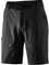 Gonso Arico, Kurze Herren Fahrradhose, 2in1 Bikeshorts mit Stretcheinsatz über dem Gesäß, Einknöpfbare Radunterhose mit Relax Gel Comfort Sitzpolster, Weite Passform, PFC-Frei, Schwarz, Gr. L