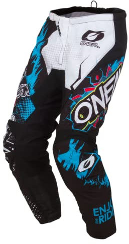 O'NEAL | Motocross-Hose | MX Enduro | außergewöhnliche Bewegungsfreiheit, Vollständig gefüttert, Polster aus Gummi für zusätzlichen Schutz | Pants Element Villain | Erwachsene | Weiß | Größe 38