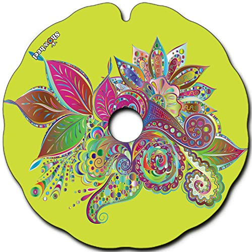 Flasque: Protège-Rayon Fauteuil Roulant (Paire) pour Main Courante de 48,51 à 49,50cm de Diam. Extérieur, Fixation Ronde - Floral