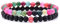Generic Stein Armband,7 Chakra Vintage Natürliche Bunte Perlen Schwarz Onyx Onyx Stein Perlen Kit Yoga Balance Armreif Charm Schmuck Männer Frauen Freund