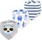 CuteOn Baby Drool Lätzchen, Unisex 3PCS Absorbierender Baumwolle Dreieck Bib mit Druckknöpfen for Boys Girls 59 Grauer Sonnenbrillenbär
