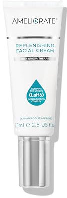 Ameliorate Replenishing Facial Cream 75ml | Lab6, Ceramides, CICA extract, Hylauronic Acid | Dermatologically tested, Menopause Friendly, BSF approved