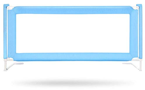 BGSFF Baby Laufstall, Sicherheitsgeländer Bett Geländer Vertikale Silent Lift Anti-Fall Bett Geländer Bett Prallbett Universal (Größe: Blau-190CM)