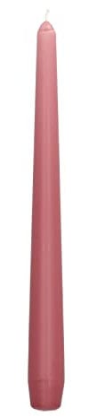 Papstar Leuchterkerzen Ø 2,2 cm, 25 cm altrosa 88727 Spitzkerzen Halterkerzen, 50 Stück