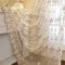 Spitze Blume Gardine,Rosa Süß Stickerei Elegante Tüll Vorhang,Prinzessin Hochzeit Voile Vorhänge Für Wohnzimmer,Haken Oben-Weiß. 100x270cm(39x106inch) 1pcs