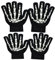 MELOP Handschuhe Totenkopf Knochen gemustert für Kostüm Halloween Winter Gestrickte warme Handschuhe im Freien Fahrradhandschuhe