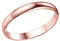 PROSILVER Bague Femme Fine Argent Plaqué Or Rose, Alliance Anneau Simple 3mm Taille 64