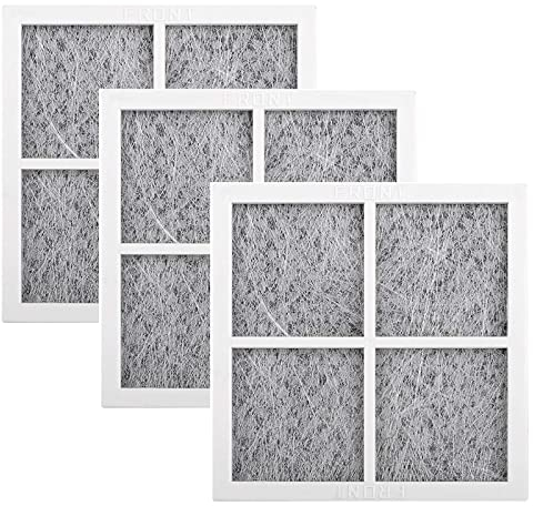 3 Stück Kühlschrank Luftfilter, Austausch Des Luftfilters, 81x81mm/3,19x3,19 Zoll, Frischluft Filter, Aktivkohle Luftfilter, Fresh Flow Kühlschrankfilte, Drei Schichten, für LG LT120F