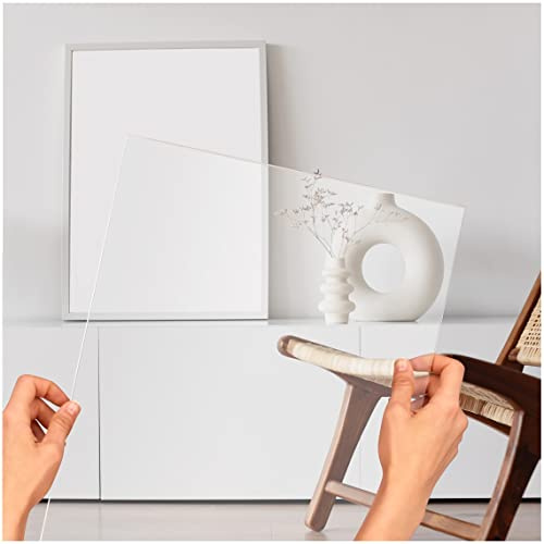 Placa acrílica 55 x 55 cm (550 x 550 mm – 4 mm) tamaño y grosor a elección - resistente a los rayos UV - vidrio de plástico | transparente | Proyectos DIY | reemplazo de vidrio