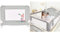 Interbaby BR001 90cm Bettbar für Babys und Kinder. Modell: Giraffe, grau, 2.6 kg & ZEHNHASE Bettgitter, Kinderbettgitter zum vertikalen Heben,Schutz vor Stürzen (Grau, 200cm,1Seite)