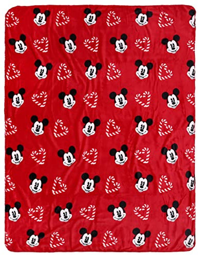 sarcia.eu Mickey Mouse Disney Christmas Red Warm Blanket Bed Throw 120x150 cm