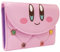 Kirby Dream Land Fähigkeit Metallsterne Portemonnaie Tri-Fold Münzfach & Kartenhalter, Pink
