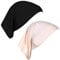 letcdfer 2 Packungen Frauen Hijab Unterkappe Baumwolle Tube Kappe Hijab Atmungsaktive Hijab Kappe Unterschal Schwarz Unterkappe Für Hijab Schwarz Unterschal Kappe Hijab Unterschal Tube Hijab Caps