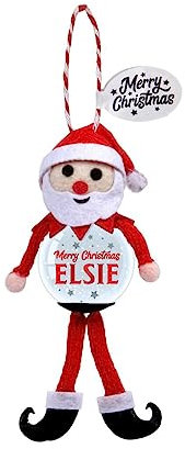 Personalisierte Schneekugel Baumschmuck (Elsie)