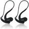 Retevis RB689/RB637 Walkie Talkie Bluetooth Bone Conduction Headset, IP56 Two Way Radio Bluetooth Wireless Headphones with Type-C Plug for Storehouse, Logistics, Contractor (Black, 2Pcs)