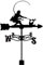 ANCNA-U Wetterfahne, Angler-Silhouette, Außenhof-Wetterfahne, schmiedeeiserne Wetterfahne, Edelstahl-Windfahne, Tennisspieler, Windrichtungsanzeiger für Bauernhof, Hof, Garten, Pavillon
