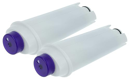 vhbw 2X Water Filter Compatible with DeLonghi Magnifica Evo, Magnifica Coffee Machine, Espresso Machine - White