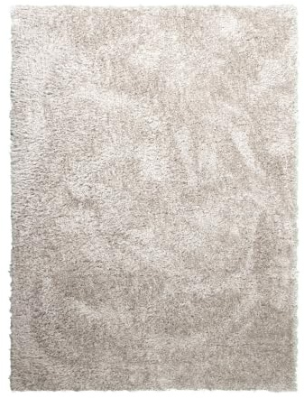 Shaggy Teppich - Blaze Beige Grau - 120x170 cm - Polypropylen, Polyester - Hochflor - Shaggy, Einfarbig - Waschbar in Waschmaschine - Modern - Wohnzimmer, Esszimmer, Schlafzimmer