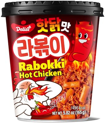 Delief Rabokki Hot Chicken - Koreanische Nudeln und Tteokbokki Super Würzig