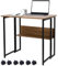 TYGYSDO klapptisch klein Schreibtisch mit Rollen computertisch Tisch beistelltisch Einfache Montage erforderlich für kleine Räume Holzwerkstoffen,Stahlrahmen (80 * 58 * 75cm)