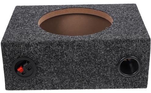 JECOMPRIS Scatola Subwoofer Sigillata Per Auto Accessorio Diy Per Audio Facile Da Installare e Leggera Compatibile Auto Design Rivestito Moquette