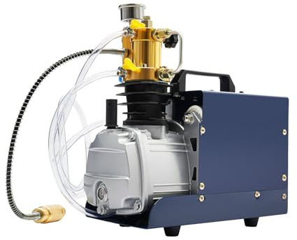 Wulimasun Luftkompressor, 1800 W, 4500 psi, 30 Mpa, elektrischer Kompressor, manuelle Abschaltung, Pumpe, Kompressor, 220 V, für Brand- und Tauchkämpfung, Druck- und Leckprüfung