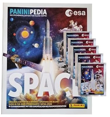 Panini PaniniPedia Space Sticker / 1x Sammelalbum + 5x Stickertüten