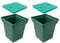 2 Pack Underground Heavy Duty Pull Boxes 315x315x360mm GRP Cover Splice Box, Access Box, Deep Enclosure Box, Distribution Pit Access Junction Boxes for Buried Cable Routes, Power Cable Jointing