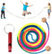 Cuerda de Saltar Para Múltiples Jugadores, 5 Metros Cuerda Saltar, Cuerda Para Saltar de Colores Arcoíris, Cuerda de Saltar para Niños 5M, para Fitness Actividad al Aire Libre