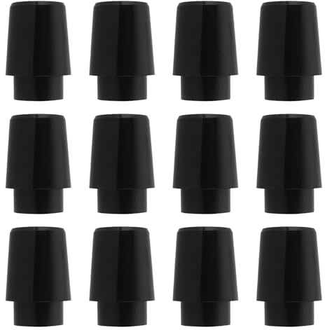 ECSiNG 12Pcs Golf Ferrules Iron Rod Rubber Sleeve Rubber Ring Golf Shaft Sleeve Compatible with PXG 0211 0311 GEN2 GEN3 GEN4 GEN5 Black