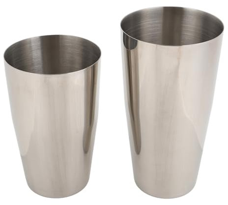 2Pcs Boston Cocktail Shaker, 500 800ml Cup Shaker Tins Bar Shaker, Metal Martini Shaker Drink Mixer Basic Tool Shake Can for Home Bartending Bartender