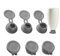 Inverted Bottle Cap - Bottle Emptying Caps, Stand Inverted Bottle Cap | Bottle Emptying Kit, No More Wasted Product, Fits Most Bottles, Get Every Drop of Shampoos, Lotions, Base Caps and Adapters
