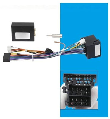 Radio-ISO-Kabelbaum, CAN-Bus-Decoder, 16-poliger Anschluss, Auto-Android-Kabeladapter, kompatibel für Opel Astra Corsa Zafira Vectra