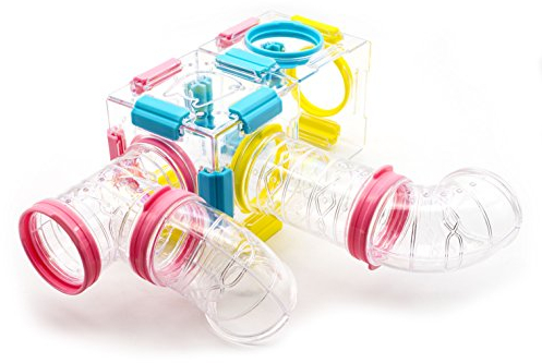 GNB PET 94 Stück DIY Hamstertunnel und Spielplatzmodul, Tube House Plattform Übung für Maus Hamster und andere kleine Tiere