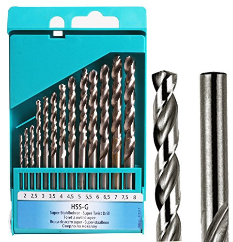 13Pc Professional Heller Hss-G Ground Drill Bit Set (2mm - 8mm)