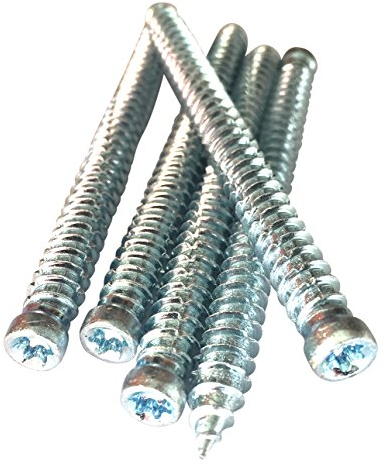 Sattie Fensterrahmenschrauben, Zylinderkopf, 7,5mm x 112mm, Aluminium, 100 St.