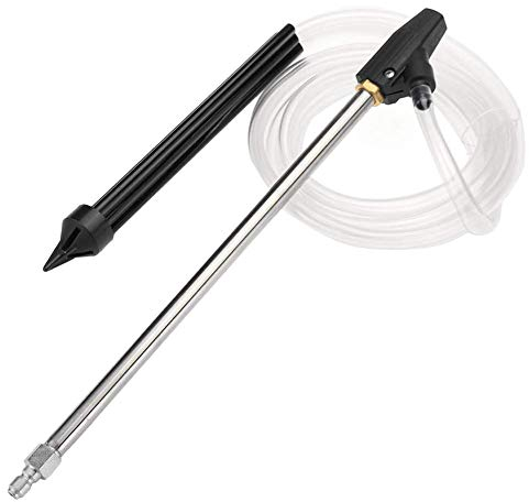 High Pressure Washer Sandblasting Kit,Sand Wet Blasting Washer,1/4 Quick Connect Release Adapter Washer Gun w/Nozzle Cleaning Tool,Sandblasting Attachment Kit,Spray Washing Gun Sand Blaster