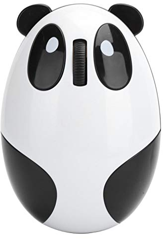 Bewinner 2,4-GHz-Funkmaus für Win/Mac/Linux/Andriod/IOS, optische Panda-Computermaus USB-Funkmaus Eingebauter Akku, Plug & Play